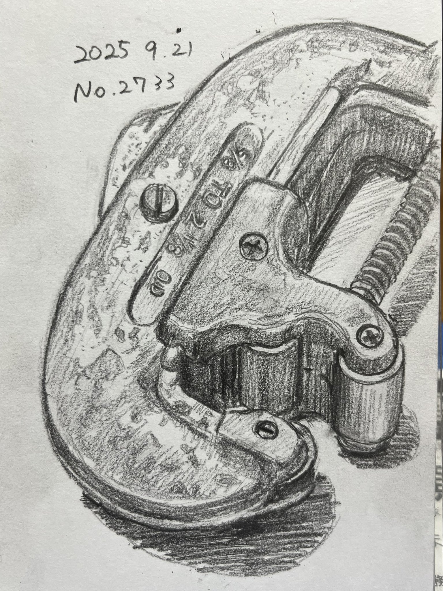 【原画】Harold Mcneil　鉛筆スケッチ 【原画】Harold Mcneil　鉛筆スケッチ