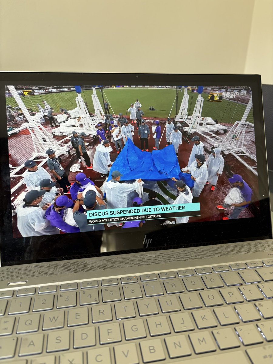 They’re doing surgery on the discus circle