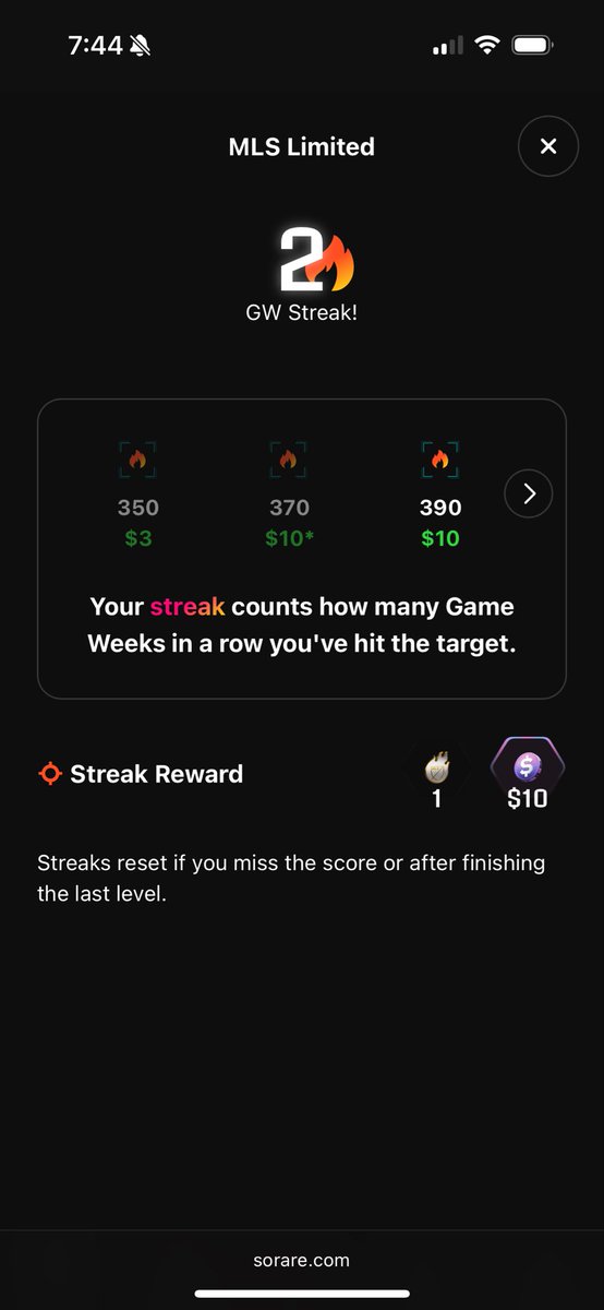 BigBru96's tweet image. Sorare just gave me MLS Limited Streak 2 reward when I was on Streak 3. Please fix this. Already submitted  ticket. But how am I supposed to trust that I’ve gotten the correct rewards in the past? @Sorare @soraresupport @ni2las 

Please RT for visibility!!!