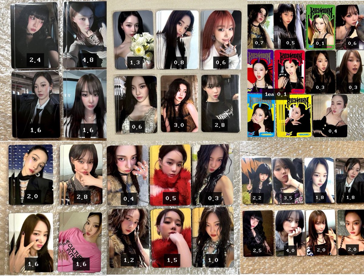 🍀 #dollslapags : wts lfb ph 

 ›  aespa photocards

    decimal x 480 + fees + isf tbf
    FETA from 🇰🇷
    payo once oc is sent
    rcbyt : fordollz.carrd.co

🧺 karina winter giselle rich man warner music weverse japan energy burst trading cards benefit lucky draw