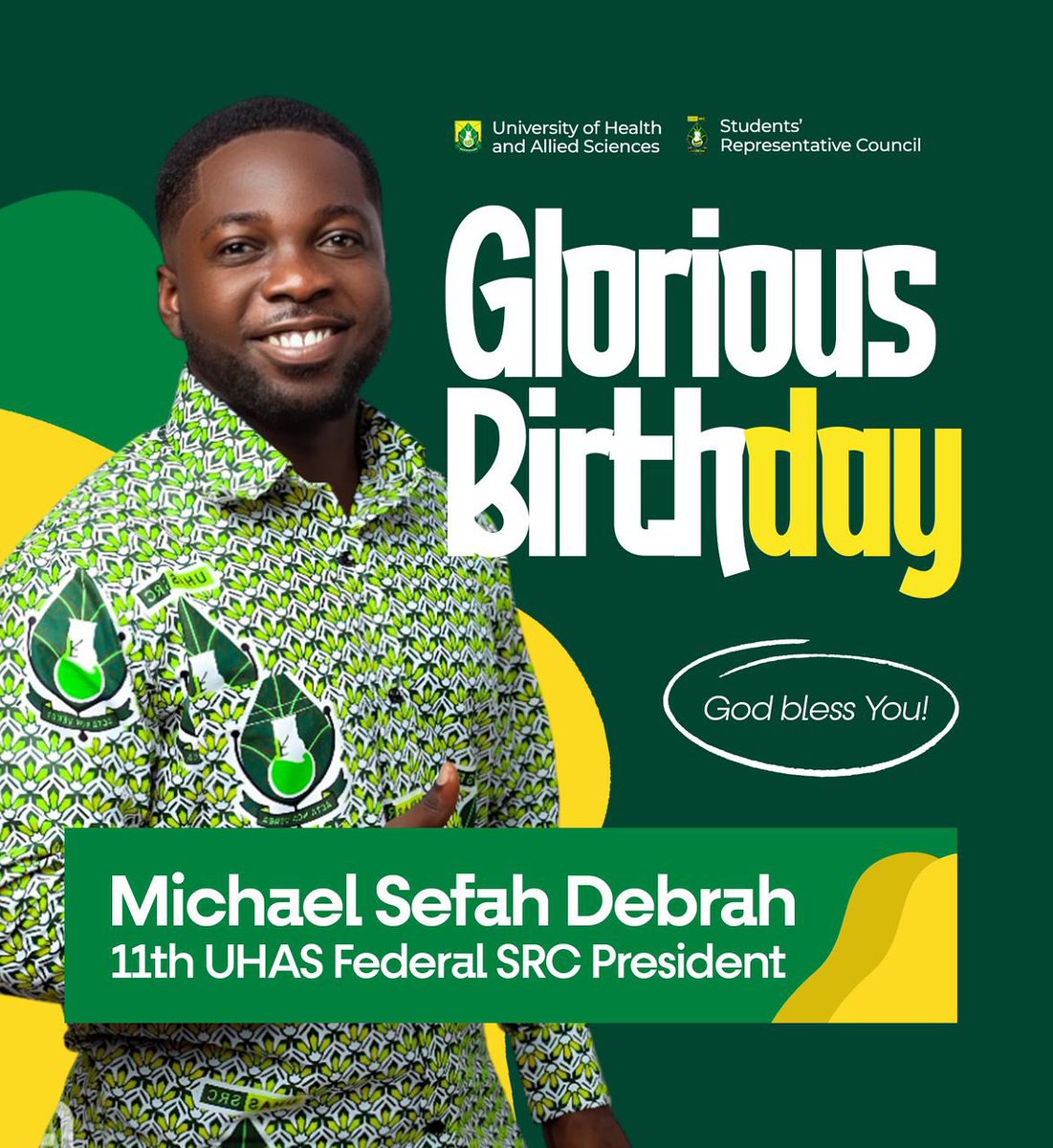 uhas__src's tweet image. Happy Birthday H.E Michael Sefah Debrah 🎉