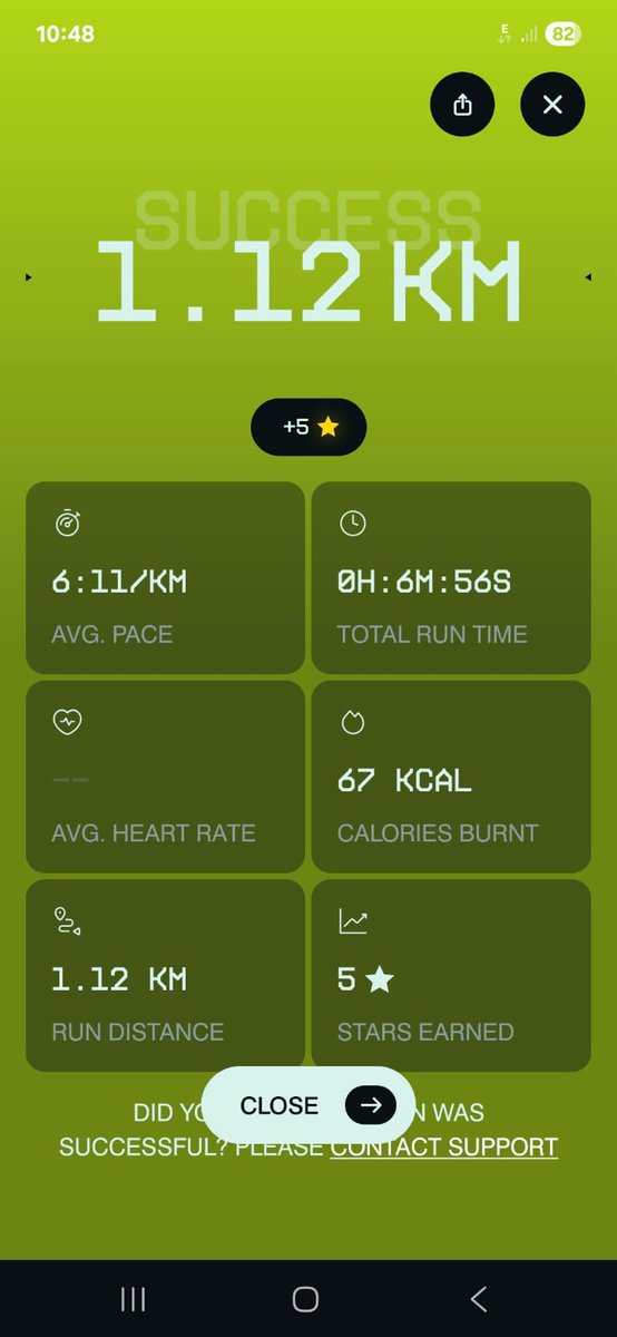 Kicked off my first run with <a href="/runwago/">Runwago</a> this morning! 

Just a quick kilometer to get started. 

Excited for more runs ahead! 🏃‍♀️🏃🏃‍♀️🏃‍♂️ 🏃‍♂️

#Sportfi #RuntoEarn #StarMode