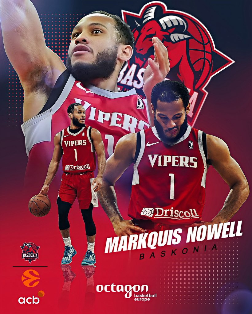 dcarroFairPlay's tweet image. Excited to witness the explosion of Markquise Nowell in the @EuroLeague and @ACBCOM with top historical club @Baskonia !! He is pretty special. Let’s enjoy the ride! When @OctagonBballEU happens!! #octagonfamily
