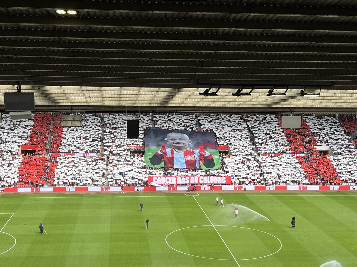 Cancer has no colours.
The Stadium of Light today.