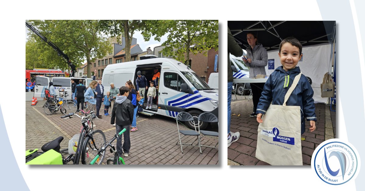 𝐖𝐞𝐥𝐤𝐨𝐦 𝐨𝐩 𝐨𝐧𝐳𝐞 𝐬𝐭𝐚𝐧𝐝 𝐭𝐢𝐣𝐝𝐞𝐧𝐬 𝐀𝐮𝐭𝐨𝐯𝐫𝐢𝐣𝐞 𝐙𝐨𝐧𝐝𝐚𝐠!
Wij zijn nog tot 17 uur aanwezig op de Franklin Rooseveltlaan met:
👮‍♀️👮‍♂️ info over werken bij de politie;
💡 tips rond veiligheid en preventie;
🚓 enkele politievoertuigen; 
☁️  onze drones.
