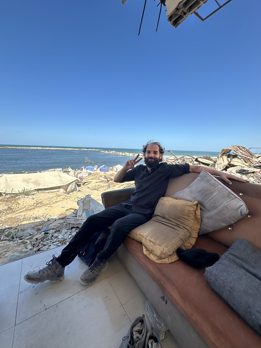 From northern Gaza, the Gaza we love,
it feels like we’re saying goodbye to the streets and the city!

Safe, prosperous, victorious, and honored —
Will I see you, in your greatness,
Reaching the highest heavens?
My homeland, my homeland!"