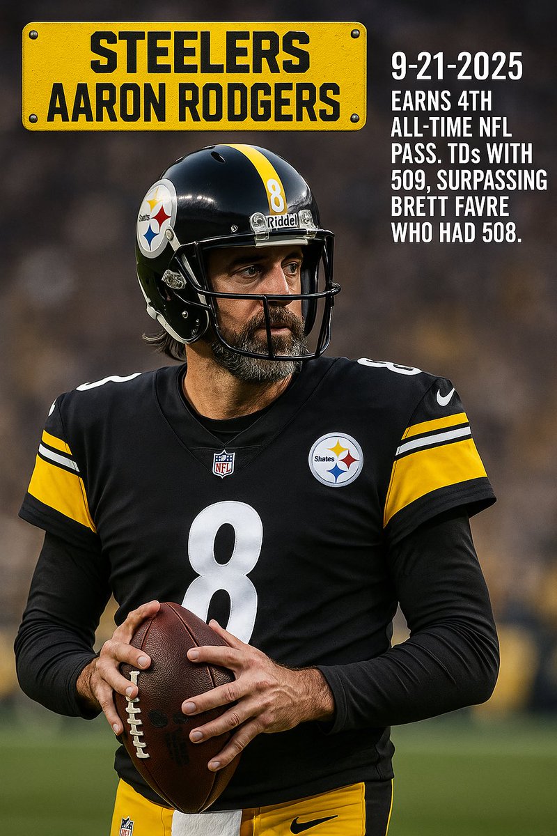 oddRknot's tweet photo. Rodgers moves into 4th place all-time in TD passes. 

Read more ➡️ https://t.co/P8yAvls5Gs https://t.co/taaLZv5QEp