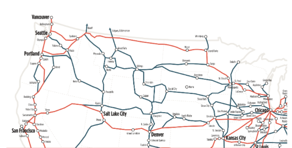 Plans for a new passenger rail line from the Pacific Northwest to Chicago could include this route through Eau Claire. Economic development leaders and rail advocates will discuss it at a meeting in Portland, Oregon in October.  Details here: westwisconsinrail.org/blog