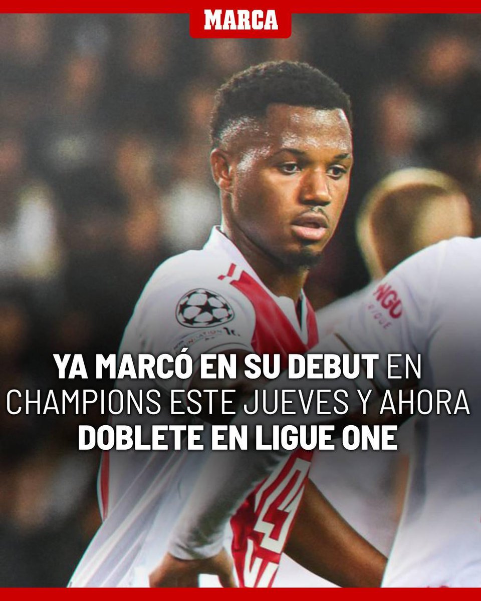 marca's tweet image. 🎯 Sonríe el fútbol, sonríe Ansu Fati. Doblete en la ligue one y ya van 3 en 2 partidos

🚀 Lideró la remontada del Mónaco y parece que vuelve a ser el que era…
#ansufati #monaco