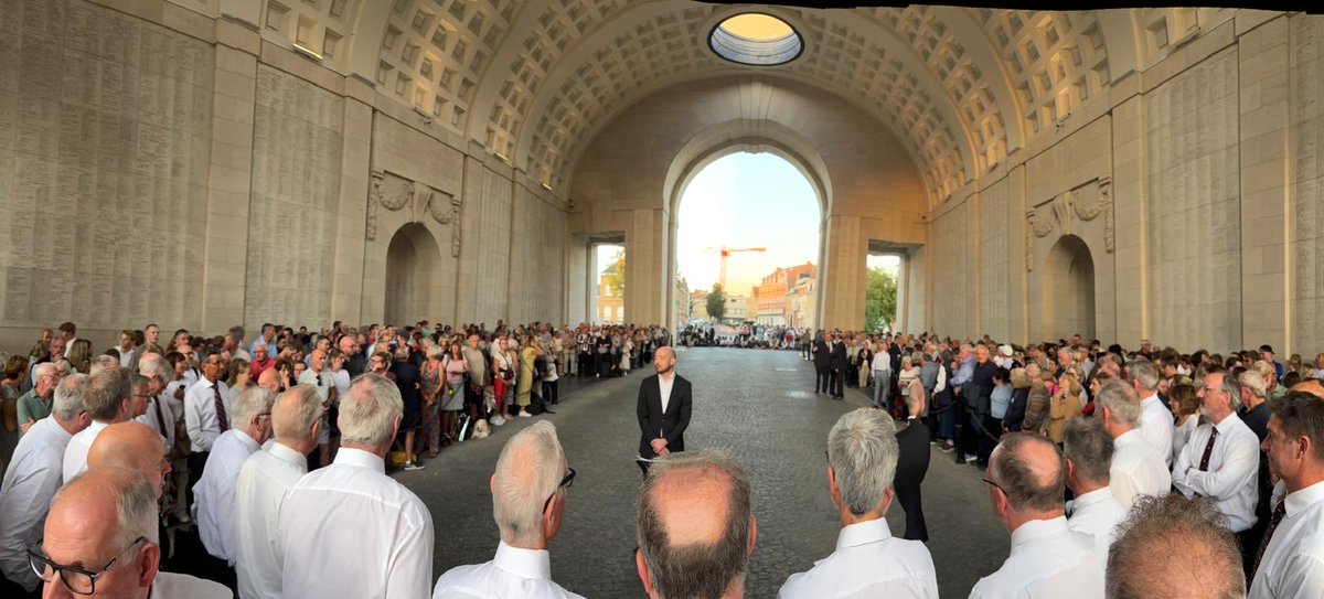 The Choir all ready and in place for their performance