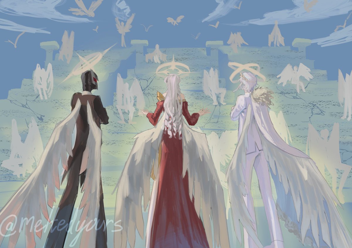 meltedyours's tweet image. [HEAVEN says, we are in DANGER.]

hiii, i&apos;m newly into the community‼️ please accept this offering #statesmp 
#eagis #meagon #saparata #statesmpfanart