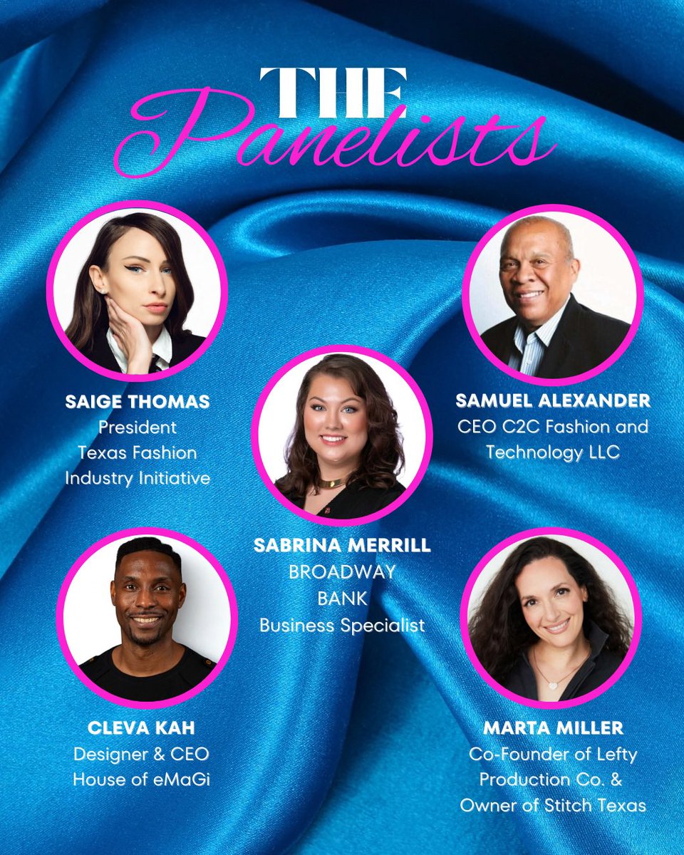 StylistMichelle's tweet image. MEET the PANEL (REGISTER NOW: eventbrite.com/e/the-business…) From Carlisle to San Antonio → Saige Thomas has built a fashion legacy.
US Air Force vet, photographer, show producer, TEXAS FASHION WEEK™ founding member &amp;amp; President of the Texas Fashion Industry Initiative.