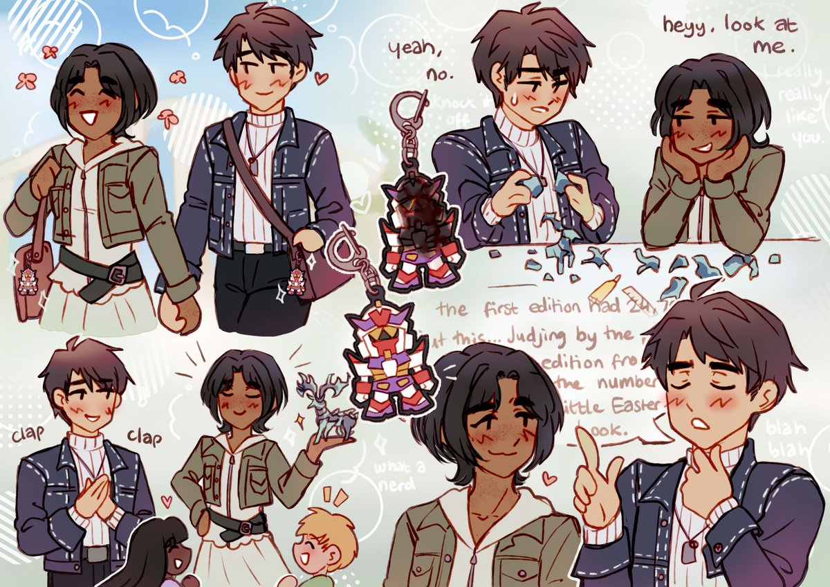 MC and Caleb are such nerds together in the Burnline memory story 😂