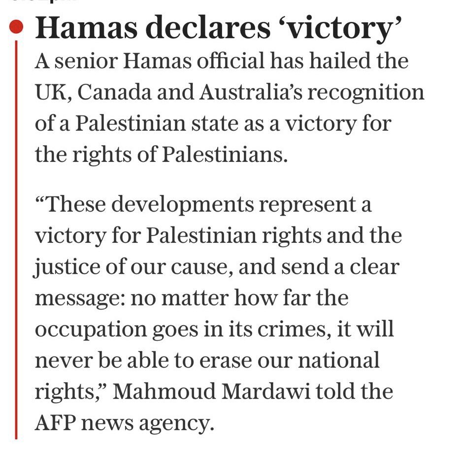 Great job, Mark.

Hamas thanks you for supporting Islamic terrorism and Jihad.

This is your shameful legacy.

I hope the engagement farming from the bot farms are worth it.