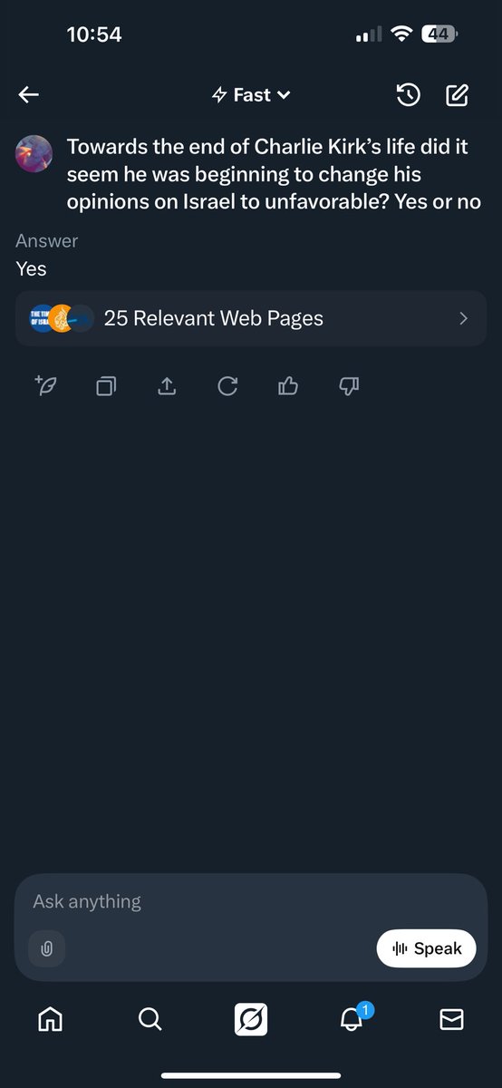 Charlie was just beginning to change his mind on Israel.