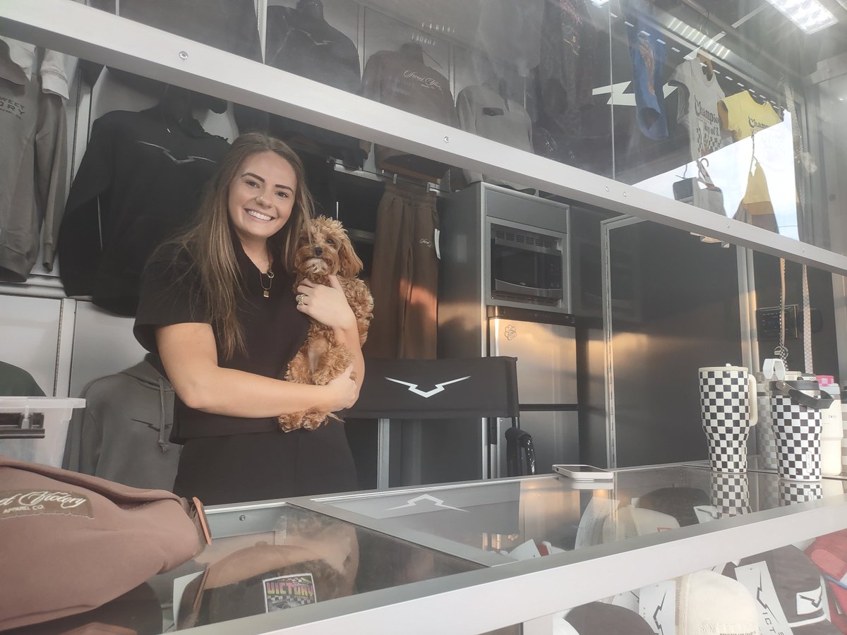 Rhonda Beck (@beckracingmedia) on Twitter photo Genna Ferguson <a href="/sweetvictoryapp/">Sweet Victory Apparel Co.</a> and her sweet pup <a href="/Cherokee_DirtSC/">Cherokee Speedway</a> yesterday before her husband, <a href="/ChrisFerguson22/">Chris Ferguson</a>, won the Stick Elliott Memorial. <a href="/CarolinaClashPR/">The Carolina Clash Super Late Models</a>. 📷Rhonda Beck Genna Ferguson <a href="/sweetvictoryapp/">Sweet Victory Apparel Co.</a> and her sweet pup <a href="/Cherokee_DirtSC/">Cherokee Speedway</a> yesterday before her husband, <a href="/ChrisFerguson22/">Chris Ferguson</a>, won the Stick Elliott Memorial. <a href="/CarolinaClashPR/">The Carolina Clash Super Late Models</a>. 📷Rhonda Beck