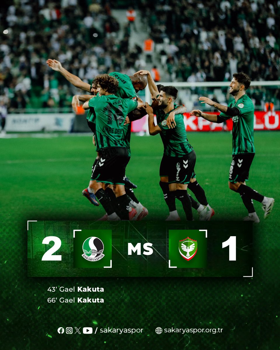 Maç sonucu| Sakaryaspor 2-1 Amed SF

#SAKvASF