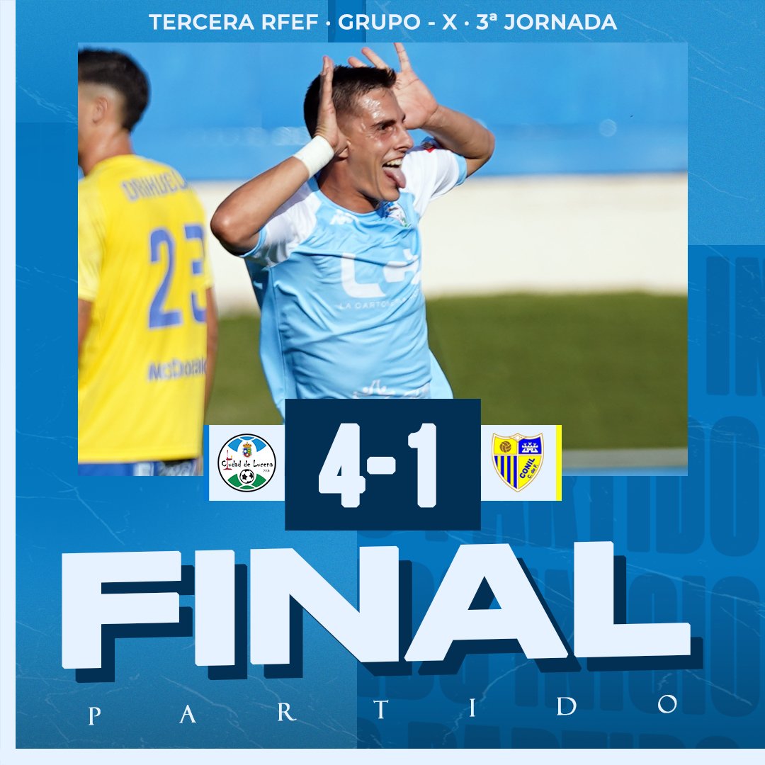 ⏰ 94' | 𝙇𝙪𝙘𝙚𝙣𝙖 4️⃣ - 1️⃣ 𝘾𝙤𝙣𝙞𝙡

🏁 ¡Final del partido!... ➕3️⃣ 𝐕𝐈𝐂𝐓𝐎𝐑𝐈𝐀 𝐜𝐞𝐥𝐞𝐬𝐭𝐞 𝐟𝐫𝐞𝐧𝐭𝐞 𝐚𝐥 𝐂𝐨𝐧𝐢𝐥 𝐂𝐅... 👏 𝐕𝐚𝐦𝐨𝐬 𝐋𝐔𝐂𝐄𝐍𝐀𝐀𝐀...ⵑⵑ 💙