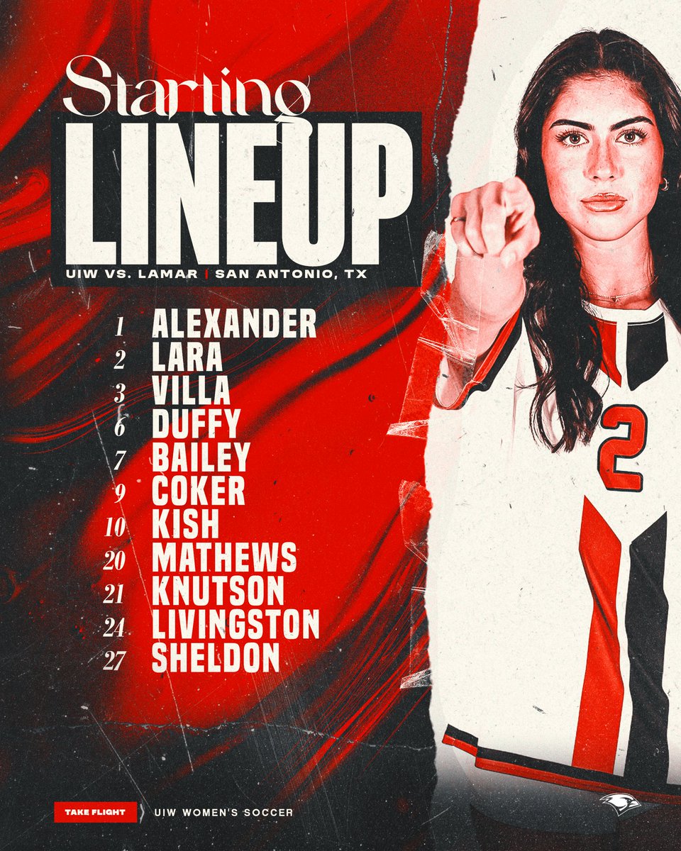 Today’s starters 

#TheWord | #TakeFlight