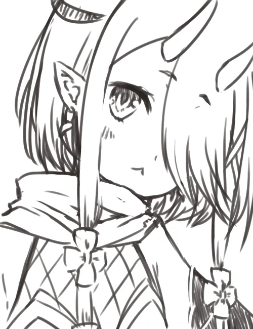 鬼灯わらべさんをお絵描きす。 