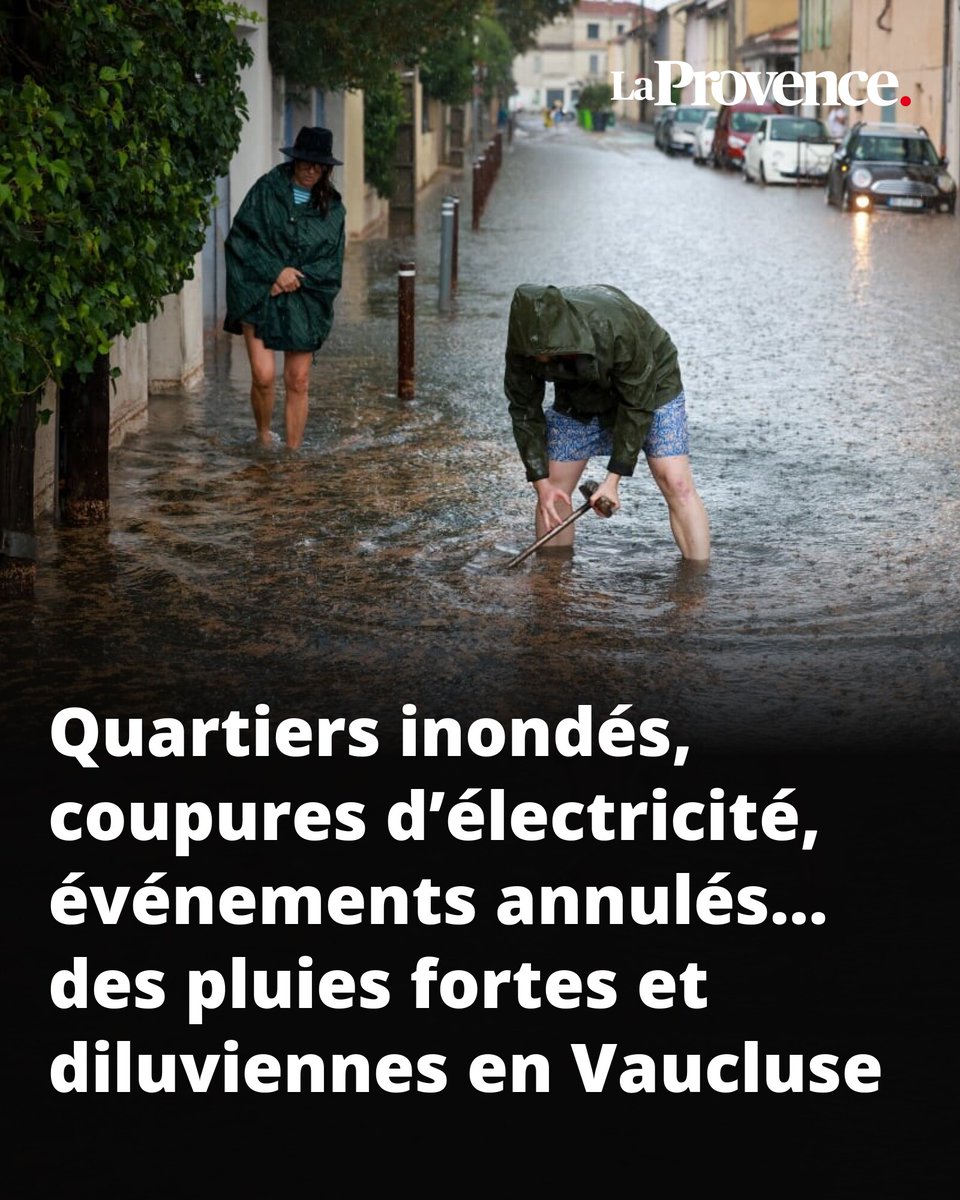 En quelques heures, il est tombé jusqu’à 115 mm d’eau dans certaines communes du département
👉 l.laprovence.com/DDLI