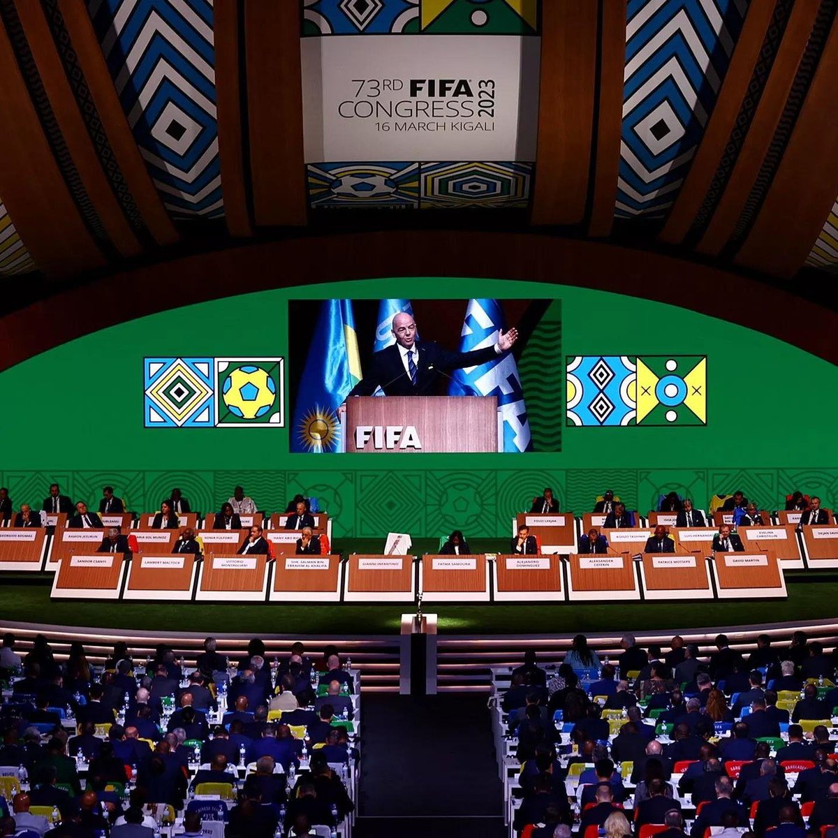 Inkwakuzi's tweet photo. In 2022, Rwanda hosted CHOGM.
2023, Rwanda hosted FIFA congress.
2024, Rwanda hosted FIA awards.
2025, Rwanda is host (UCI) world cycling championship.
What is being cooked for 2026?

What a time to be a Rwandan! https://t.co/zBldP22udd