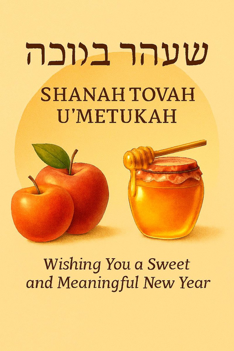 Wishing family and friends Shanah Tovah U’metukah - a happy, sweet and successful New Year #roshashana5786 ✡️