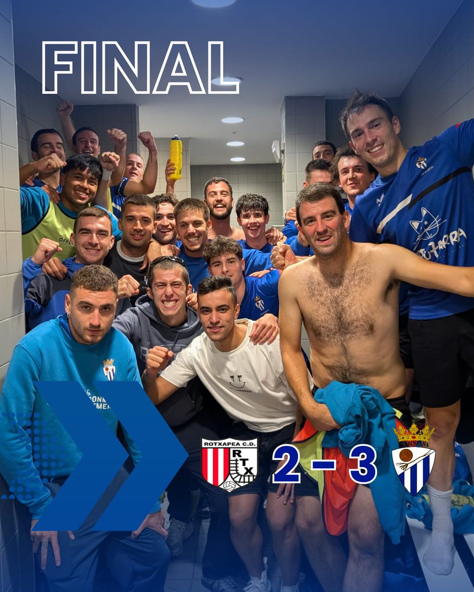 ⌚ FINAL

VICTORIÓN del equipo en un campo complicadísimo como el de la Rotxapea. ¡Gran trabajo de todos, la primera de muchas, chavales! 🤩💪🏻

⚽ Ibai
⚽ Alex Ch.
⚽ Iker K.

#RotxapeaInjerto 2️⃣-3️⃣