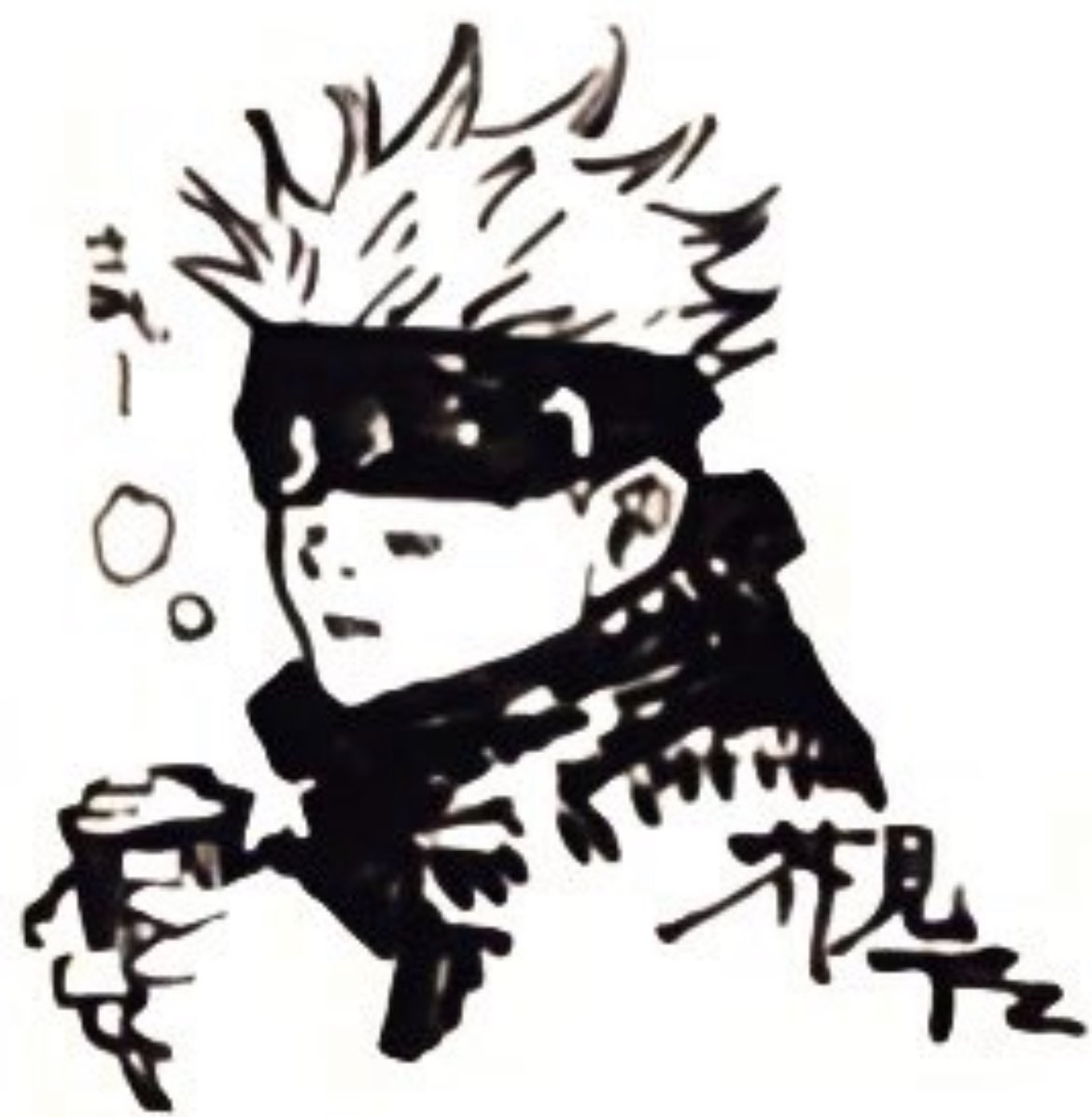 him holding a mug with a blush on his cheek he’s adorable