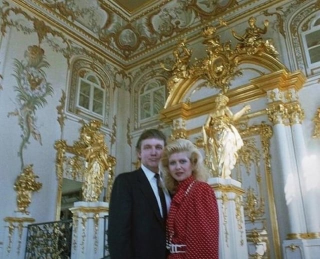 <a href="/CharmianNeary/">Charmian Neary</a> <a href="/JanieChuckles/">Janie Chuckles (Chuck for short) 🇺🇸🇺🇦🌎</a> Funny you should say that. Donald Trump and an earlier wife he was also unfaithful to. Where are they? In Russia in 1987. Now where did he get the idea for gold decorations!