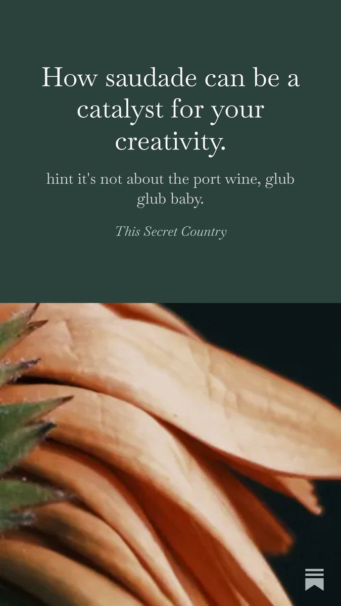 open.substack.com/pub/joaocoimbr…
How the country who knows a thing or two about sadness can help with your creative spark.
#PoetryClubPPP #poetry