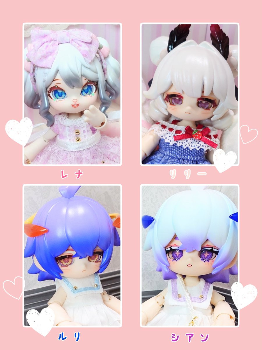 mo_mo_nuidl's tweet photo. 〚固定用〛
❁我が家のドールちゃん一覧❁
MDD:小牧(ちるるっ娘)
ボニバニ:レナ
虫虫:リリー/シアン/ルリ
月飛び:花音/真白/四葉/雨璃/紫亜/秋華 https://t.co/uYS1ZwyJoD