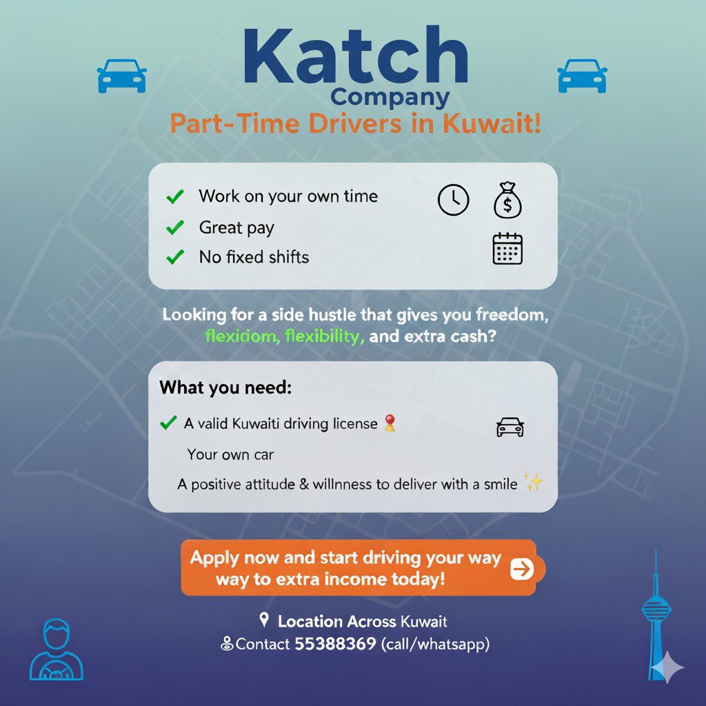 Urgently required, Bike Driver, Helpers, iiQ8 Jobs Multiple Job Vacancies