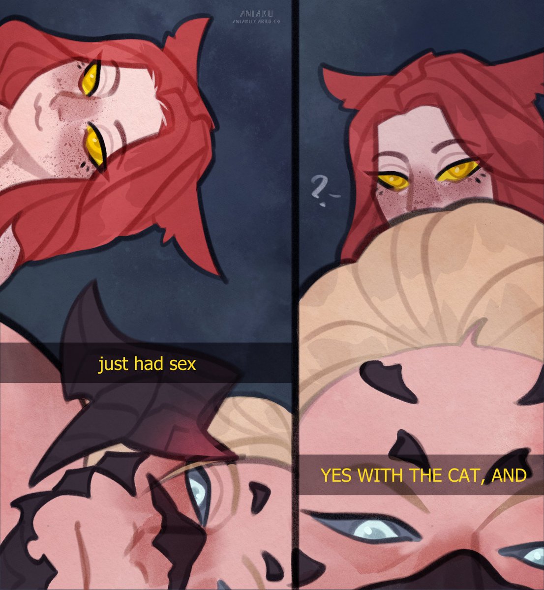 Aniaku ๐ (@aniaku_art) on Twitter photo I couldn't resist and drew this meme with frends when saw it on my feed I couldn't resist and drew this meme with frends when saw it on my feed