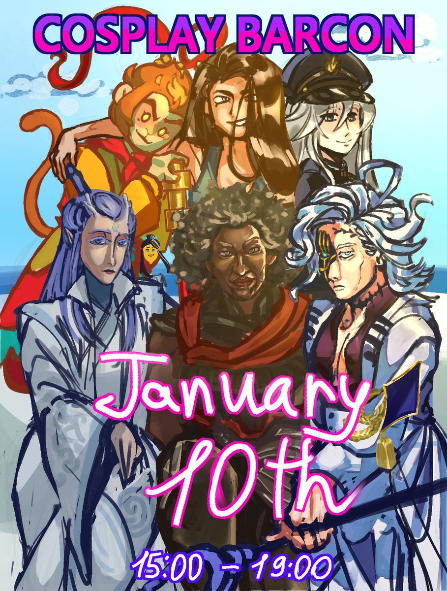 CosplayBARCON's tweet photo. NEXT COSPLAY BARCON WILL BE HAPPANEING ON JANUARY 10th 2026

#CosplayBARCON #CosplayBARCON2026 #MontenegroCosplay #cosplaycontest #COSPLAYBARCON #cosplay #Montenegro #lmk  #Sunwukong #hyuna #alnst #86anime  #vladilenamilize #nezha2 #aobing #ambessamedarda #arcane  #hadesfanart https://t.co/DcLYqiXKOF