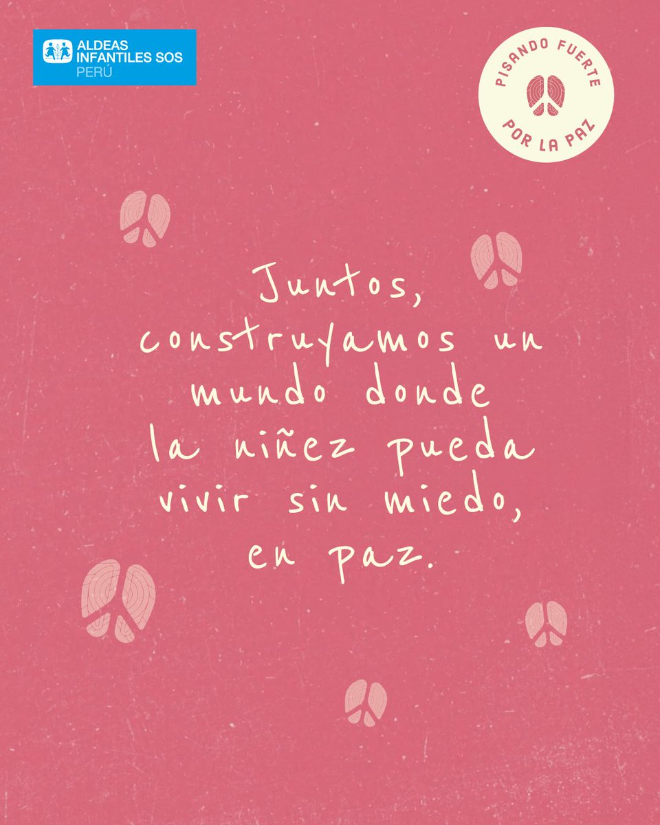 📣 Hoy, en el Día Internacional de la Paz, recordemos que millones de niñas, niños y adolescentes en el mundo —y también en Perú— viven las graves consecuencias de la violencia, los abusos y los conflictos, que ponen en riesgo su presente y su futuro.

La paz no puede esperar.