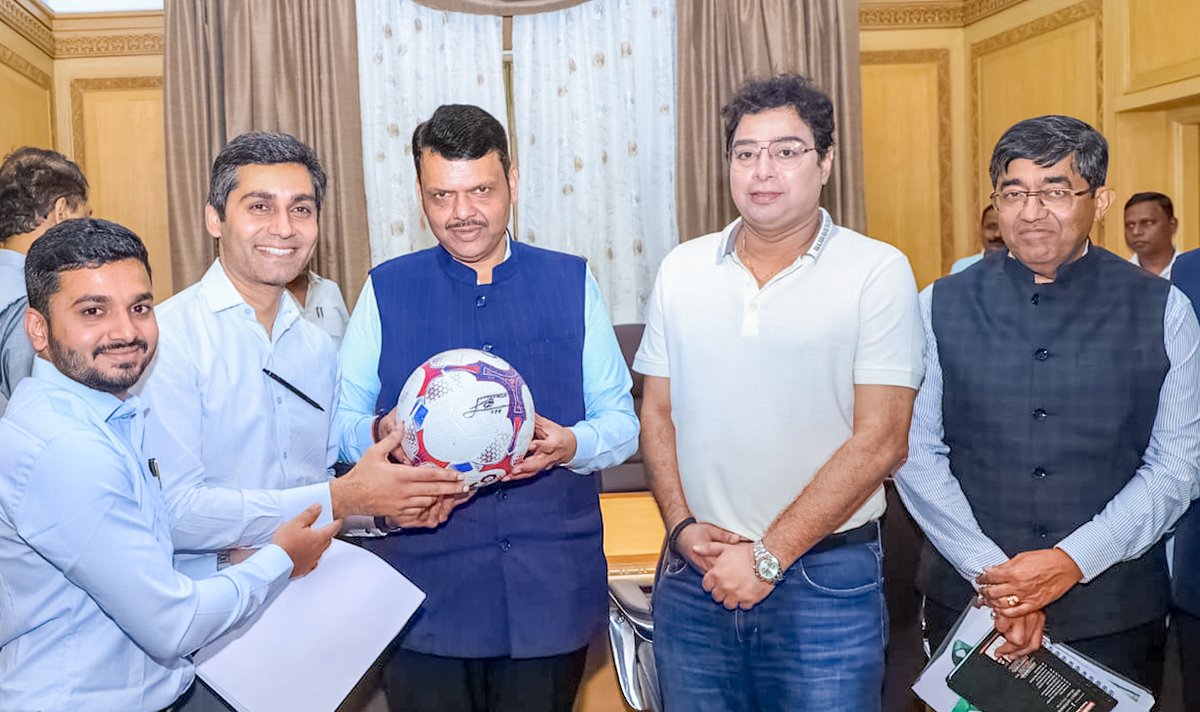 Guess what! 
Lionel Messi is coming to Maharashtra and….
will play football with you, my young friends 😊!

Thank you, Messi for gifting me your personally signed football! 
I welcome your forthcoming visit to Mumbai on 14th December 2025, as a part GOAT Tour!
 
Under-14 young