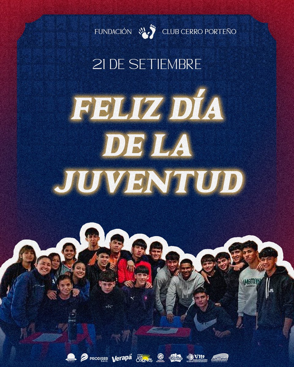 ¡Celebramos la energía y la pasión con la que defendemos y honramos los colores más lindos del mundo! 💙❤️

¡𝐅𝐞𝐥𝐢𝐳 𝐝𝐢́𝐚 𝐝𝐞 𝐥𝐚 𝐣𝐮𝐯𝐞𝐧𝐭𝐮𝐝! ✨

#FundaciónCCP🔵🔴