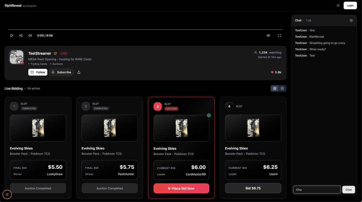 Streaming this week 👀

➡️ Insane creator lineup
➡️ Rare sealed to crack
➡️ Bid USDC
➡️ Instant vault + tokenization

The future of collecting won't build itself... onward.
