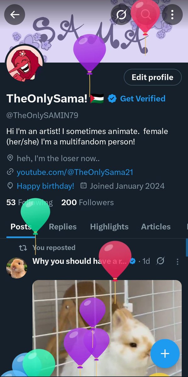 TheOnlySAMIN79's tweet photo. Uhh yee happy birthday to me :3

🎉🎂🎉 https://t.co/JeZvMNgXvk