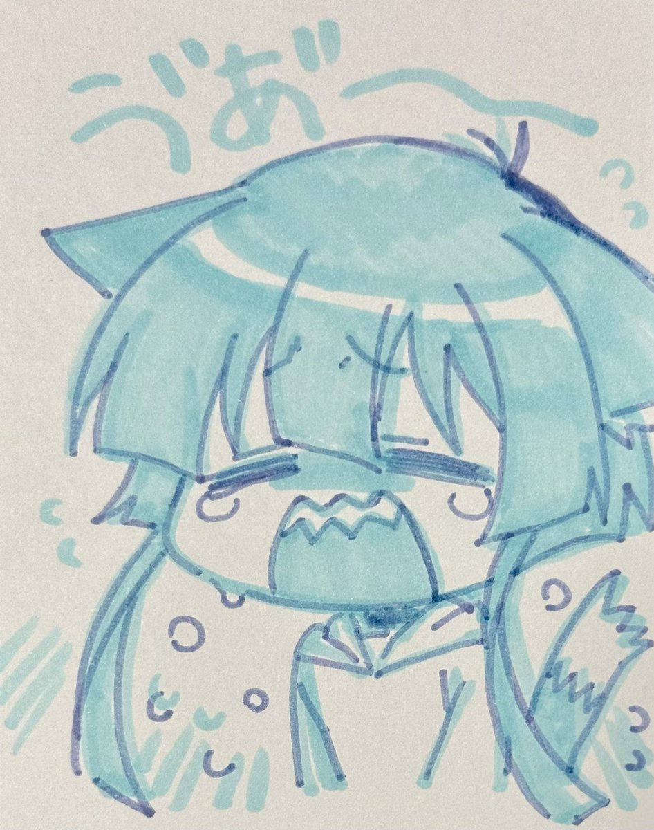 「1048日目のアナログイラストはオリキャラのギザ歯ちゃんです。 TAMAコミ参加」|池田淳のイラスト