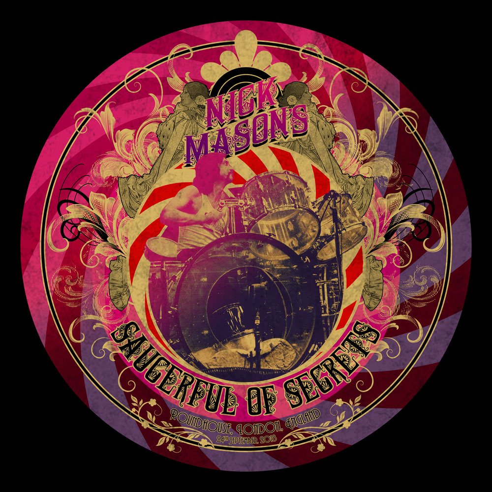 NMSOSOfficial's tweet image. We looked back at the #SaucerfulOfSecrets Live At The Roundhouse release this week. When the band played there in 2018 and 2019 (the latter appearances being filmed and recorded for release) special circular posters were created. Did any of you get one of these, and if so, which?