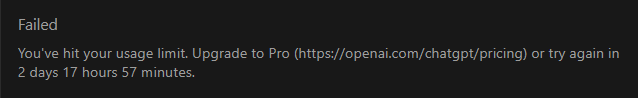 Great results so far using OpenAI's Codex but after switching to GPT-5-Codex High I was soon presented with a 'Computer Says No' message and told to come back in almost 3 days.. or of course pay a load more money 😅
<a href="/AIDailyBrief/">The AI Daily Brief - Formerly The AI Breakdown</a>
#OpenAI #Codex #GPT5 #AI #MachineLearning #AITools