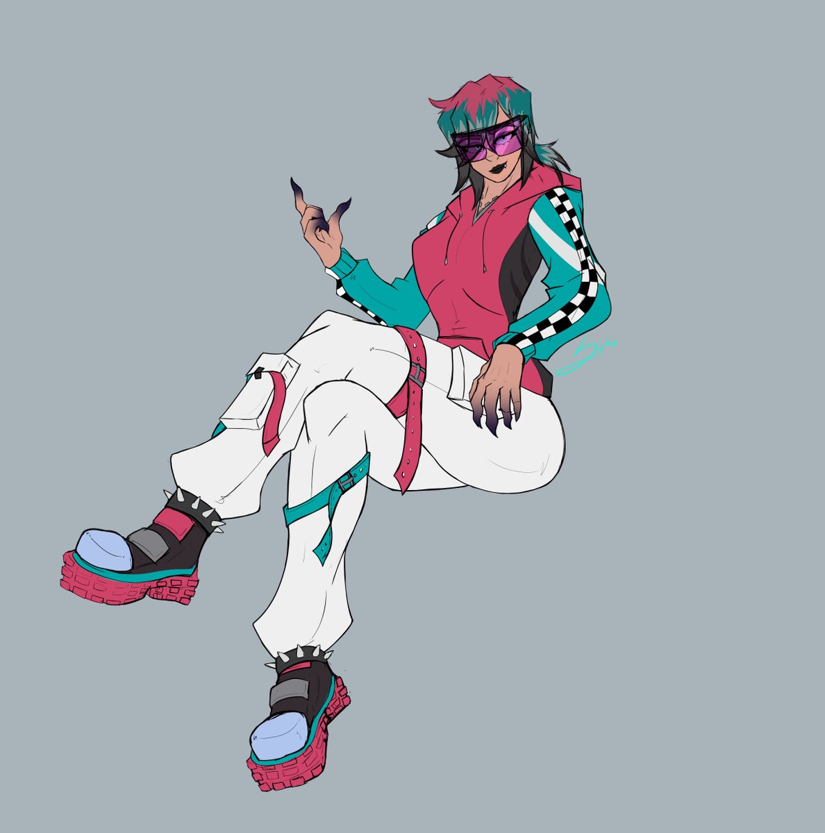 It came to me in a vision, had to draw it 

The Operator in my headcanon style: