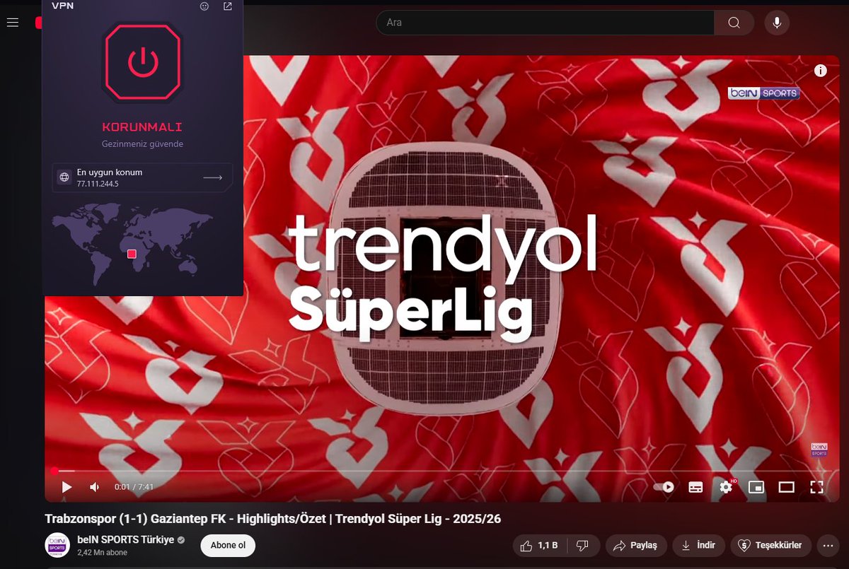 Maç özetlerini izliyebilmemiz için de VPN mi açmamız gerekiyor ??? #SözFenerbahçe