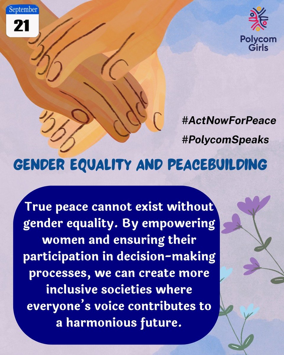 Starcy Akinyi (@akinyistar83449) on Twitter photo When everyone'a voice and inputs are accepted,respeacted and employed in decision making policies, we not only promote gender equality but also peace..
#ActNowForPeace
#PolycomSpeaks
<a href="/polycomdev/">Polycom Girls ๐๐๐</a> When everyone'a voice and inputs are accepted,respeacted and employed in decision making policies, we not only promote gender equality but also peace..
#ActNowForPeace
#PolycomSpeaks
<a href="/polycomdev/">Polycom Girls ๐๐๐</a>