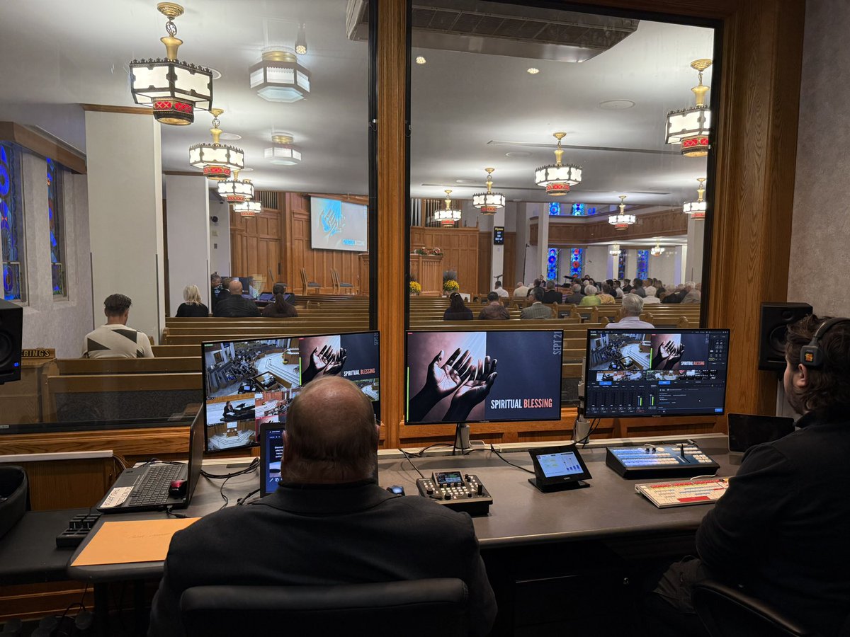 In a different sort of production control room from what I’m used to today. 

Much calmer.