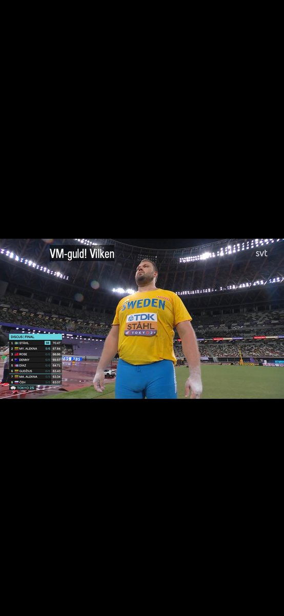 Räkna aldrig bort en järnkamin!🇸🇪🇸🇪🇸🇪🇸🇪 Daniel Ståhl!!! <a href="/SVTSport/">SVT Sport</a>