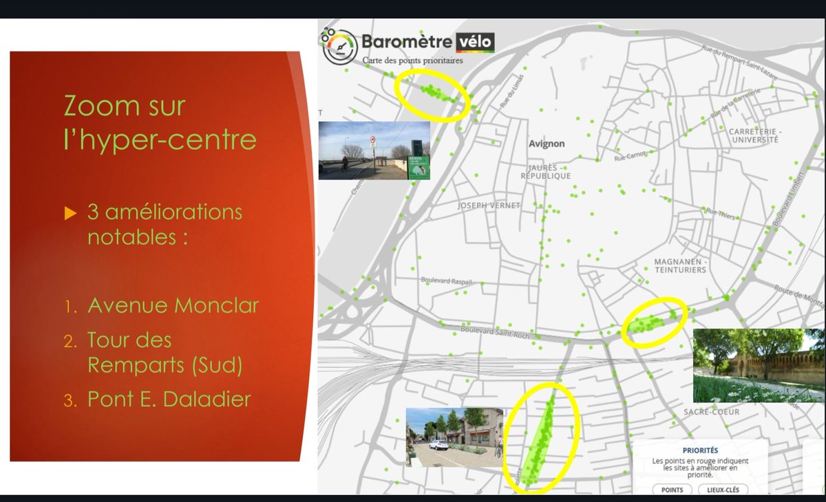 RaffaeleViaggi's tweet photo. et quels progrès 🚲 constatés par les usagers au cours des dernières années ? 🗺️
- La nouvelle Av. Monclar 🌳🤩, 
- Le Pont Daladier sécurisé
- Le Tour des Remparts 👏🏼 (côté Sud, le Nord restant problématique) https://t.co/61VOzORBlf