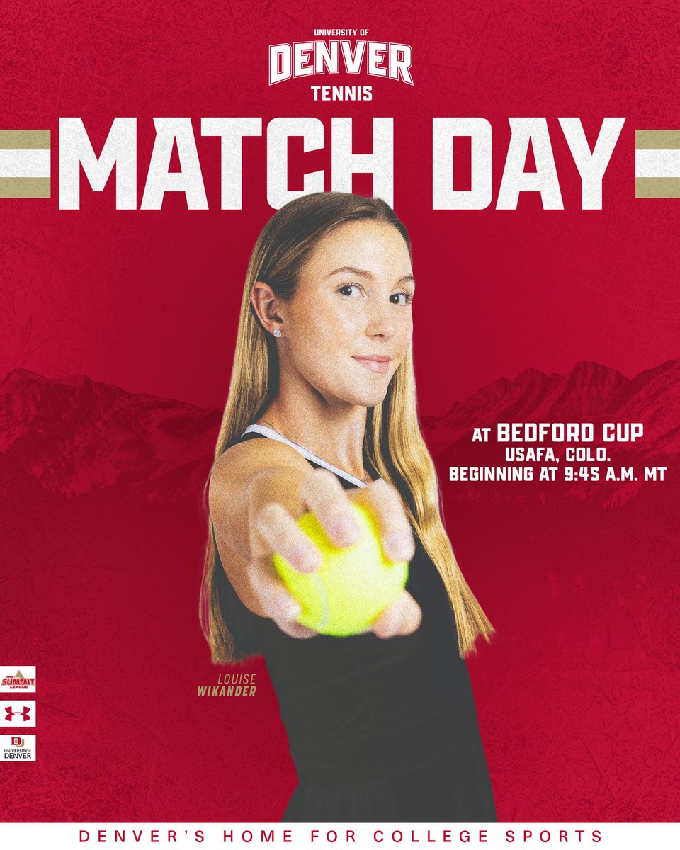 Final day at USAFA! #GoPios

🆚 Bedford Cup
📍 USFAFA, Colo.
⏰ 9:45 a.m. MT
💻 (Select Matches): bit.ly/420EalW
🎾 bit.ly/46xPgjH